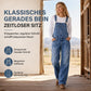 💥 Beliebter Artikel – jetzt im Angebot! 💖✨Damen dehnbare Jeans-Latzhose mit weitem Bein und verstellbaren Trägern