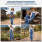 💥 Beliebter Artikel – jetzt im Angebot! 💖✨Damen dehnbare Jeans-Latzhose mit weitem Bein und verstellbaren Trägern