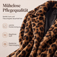 📢Kundenliebling 📢 Stilvoller Damen-Kunstfellmantel mit Leopardenmuster