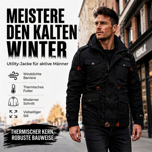 📢Gratis Versand! Solange der Vorrat reicht!📢 Wärmende Winterjacke für Herren mit abnehmbarer Kapuze