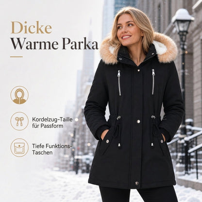 📢🎉50%Rabatt!!!🛍️❄️Dicht & warm, winterlicher Windschutz – Damen Winterparka mit Kunstfellkapuze ✨