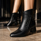 🌟🌟 Damen Stiefeletten aus weichem PU-Leder