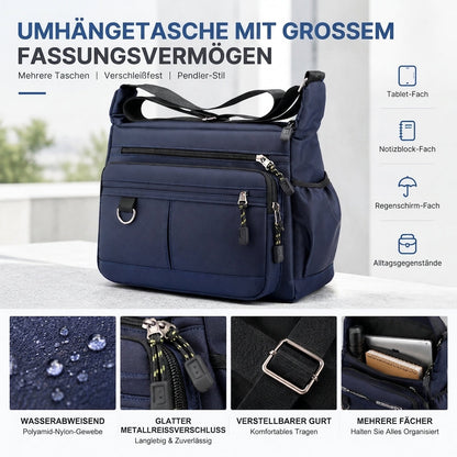 🔥Nr. 1!🔥 Herren Umhängetasche mit großem Fassungsvermögen, langlebige Business Casual Schultertasche mit mehreren Taschen