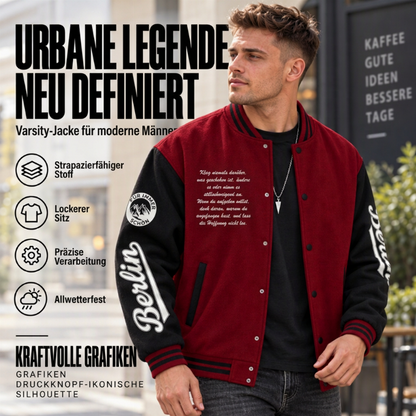 📢Heute 50%! Schnell sein!📢 Freizeit-Baseballjacke für Herren mit Farbblock-Design