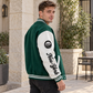 📢Heute 50%! Schnell sein!📢 Freizeit-Baseballjacke für Herren mit Farbblock-Design