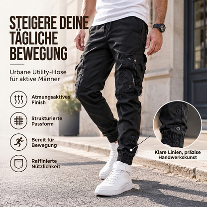 Herren Freizeit Warme Slim Fit Cargohose