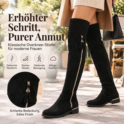 Schicke Damen-Overknee-Stiefel – figurbetont & bequem