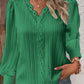 Damen-Langarmshirt mit V-Ausschnitt und Spitze, lockeres Hemd 🎁Kaufen Sie 2 Stück versandkostenfrei