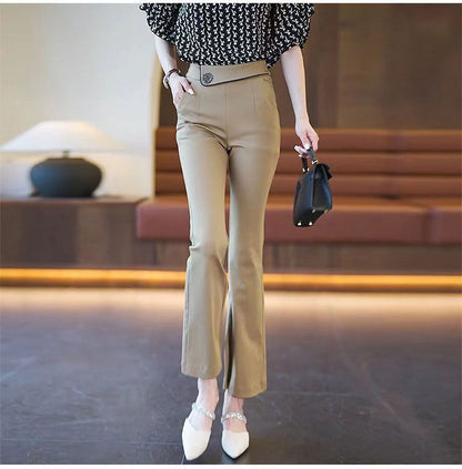 Women's High Waisted Stretch Bootcut Flared Pants