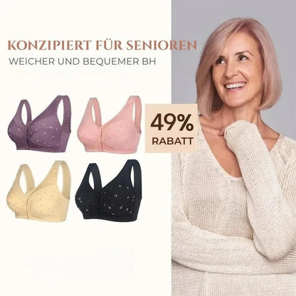 2024 Neues Design für Senior Front Closure Baumwoll-BH🥰Muttertagsaktion – 49 % RABATT