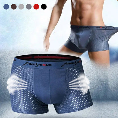 Atmungsaktive Mesh-Boxershorts für Herren💥Kaufe 3 und erhalte 1 gratis