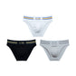 Sexy Herren-Slip mit buntem Streifen und Buchstaben, nahtlos, niedriger Taille