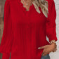Damen-Langarmshirt mit V-Ausschnitt und Spitze, lockeres Hemd 🎁Kaufen Sie 2 Stück versandkostenfrei